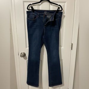Dark wash bootcut jeans